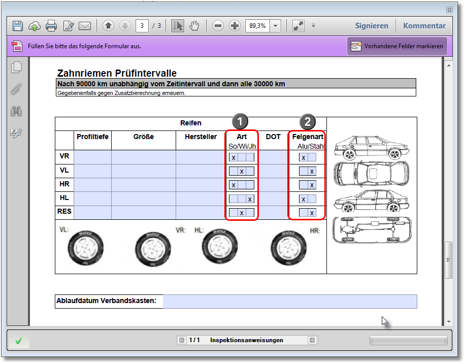 PDF-Druckvorschau Autodata