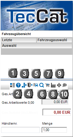 Neues Kataloglayout: Übersichtsseite nach Fahrzeugauswahl
