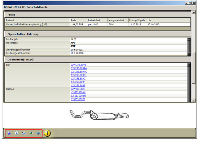 GTI: Artikeldetails im Dialog anzeigen