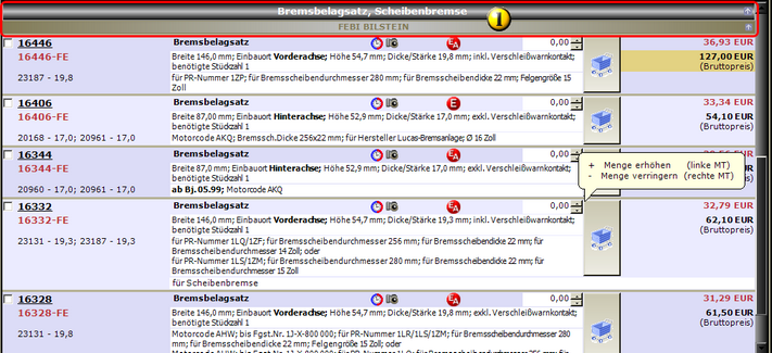 Herstellerartikelliste