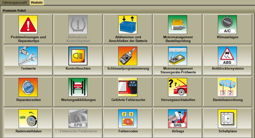 Modulübersicht Autodata Technische Daten Modulübersicht Autodata Technische Daten