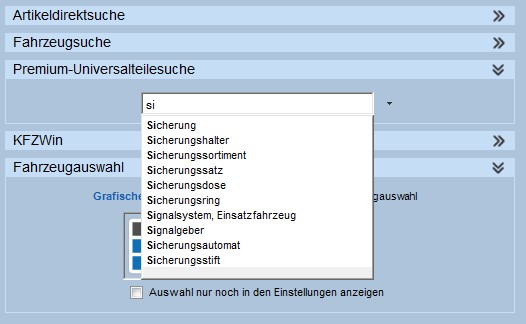 Autovervollständigung