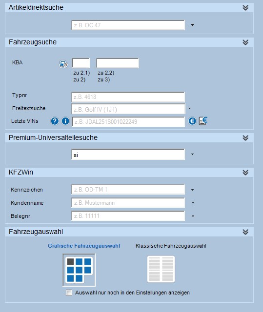 Neue Startseite